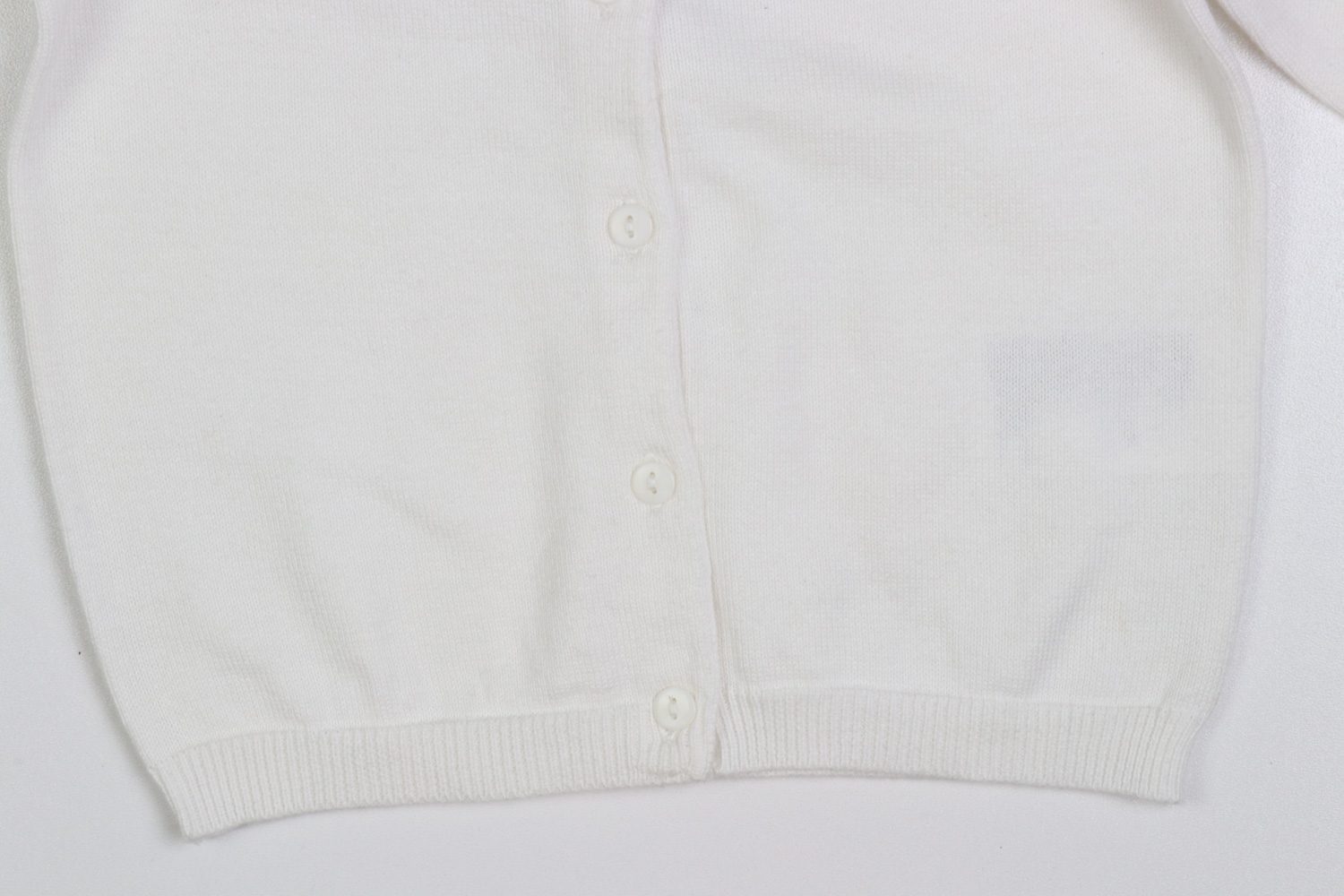 سویشرت بافت H&M مدل دکمه دار سفید